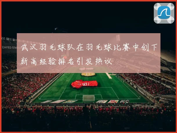 武汉羽毛球队在羽毛球比赛中创下新高经验排名引发热议
