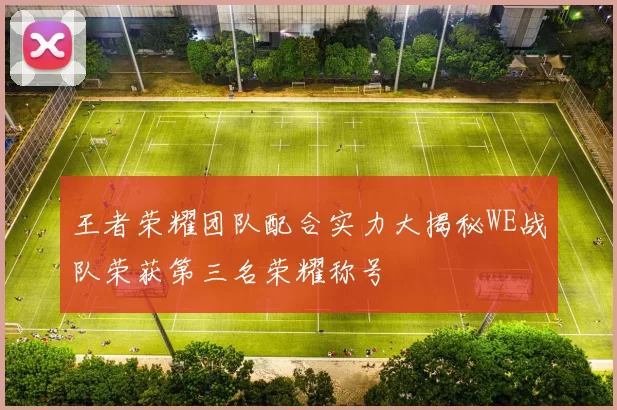 王者荣耀团队配合实力大揭秘WE战队荣获第三名荣耀称号